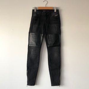 Guess Distressed Moto Skinny Jeans